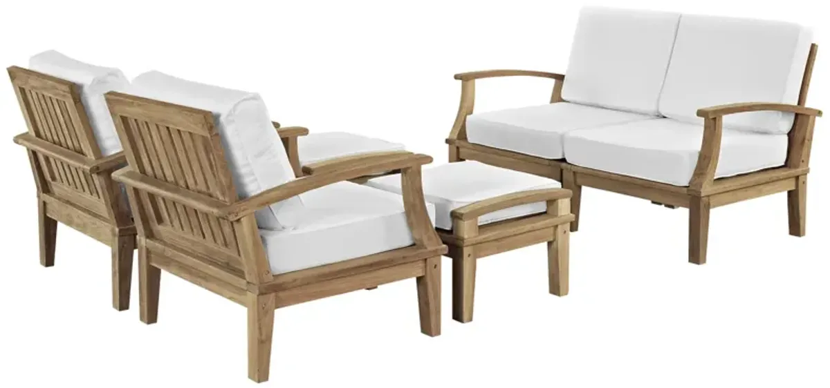 Marina 6 Piece Outdoor Patio Teak Set