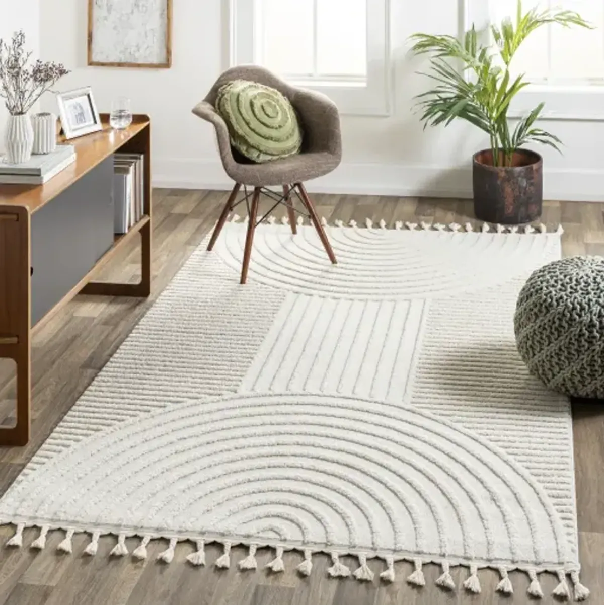 Nora NOA-2309 6'7" x 6'7" Machine Woven Rug