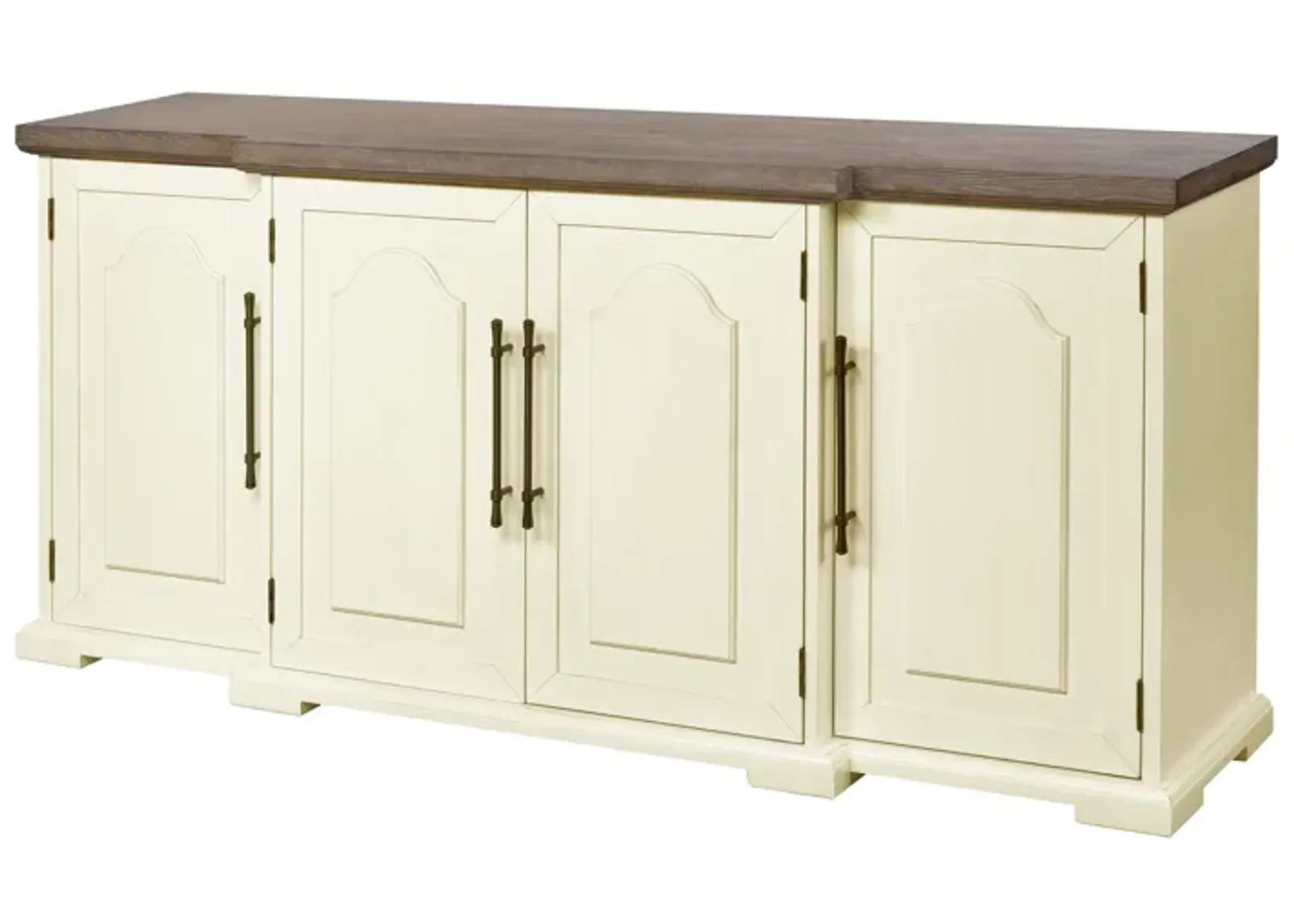 Locksmith Credenza - 4 Door Cream