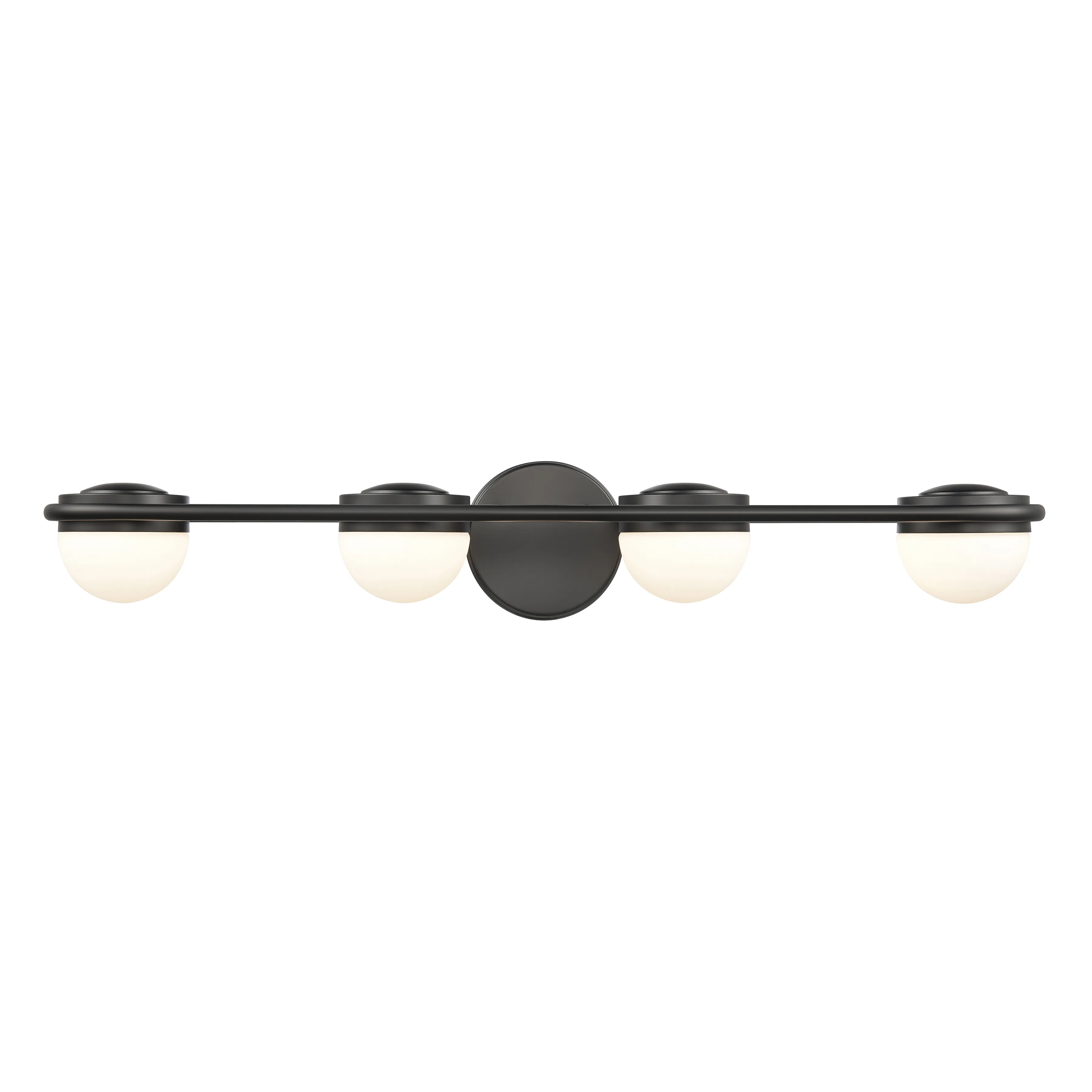 Nelly 31" Wide 4-Light Vanity Light - Matte Black