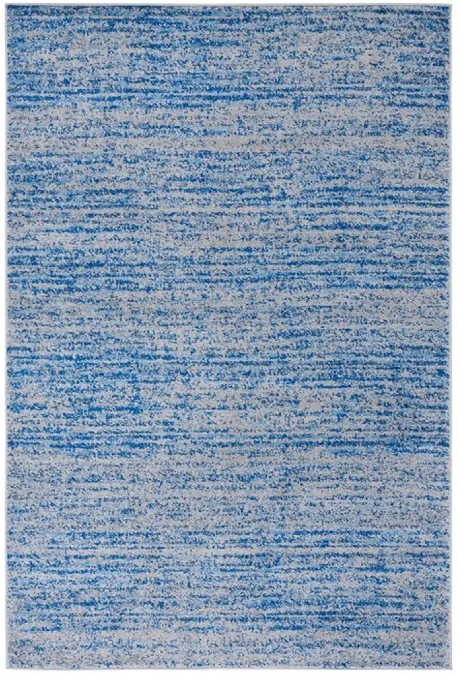 Adirondack Contemporary Blue / Silver 2'-6" X 6' Powerloomed Rug