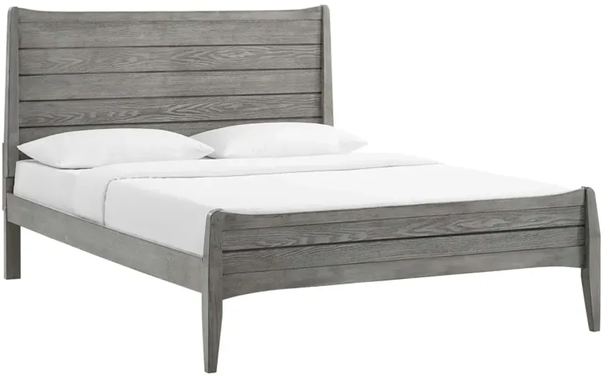 Georgia Queen Wood Platform Bed