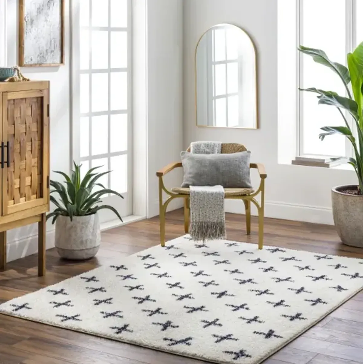 Lykke LKK-2303 2'7" x 7'3" Machine Woven Rug