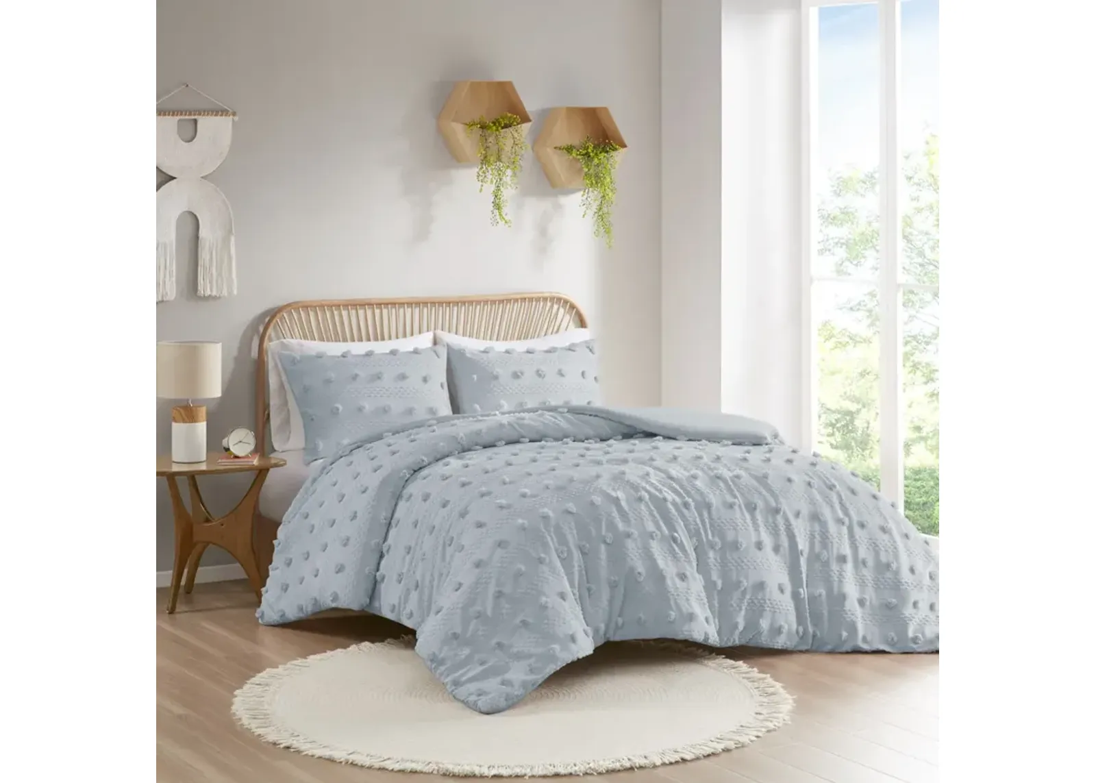 Clip Jacquard Duvet Cover Set