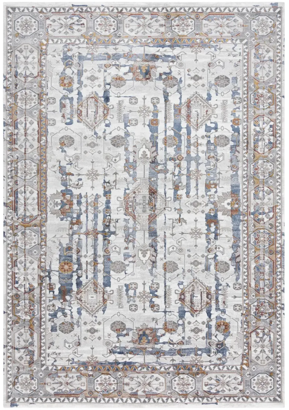 Westchester Ivory/Multi  Polypropylene/Polyester 8'8"x11'9" Rectangle Rug