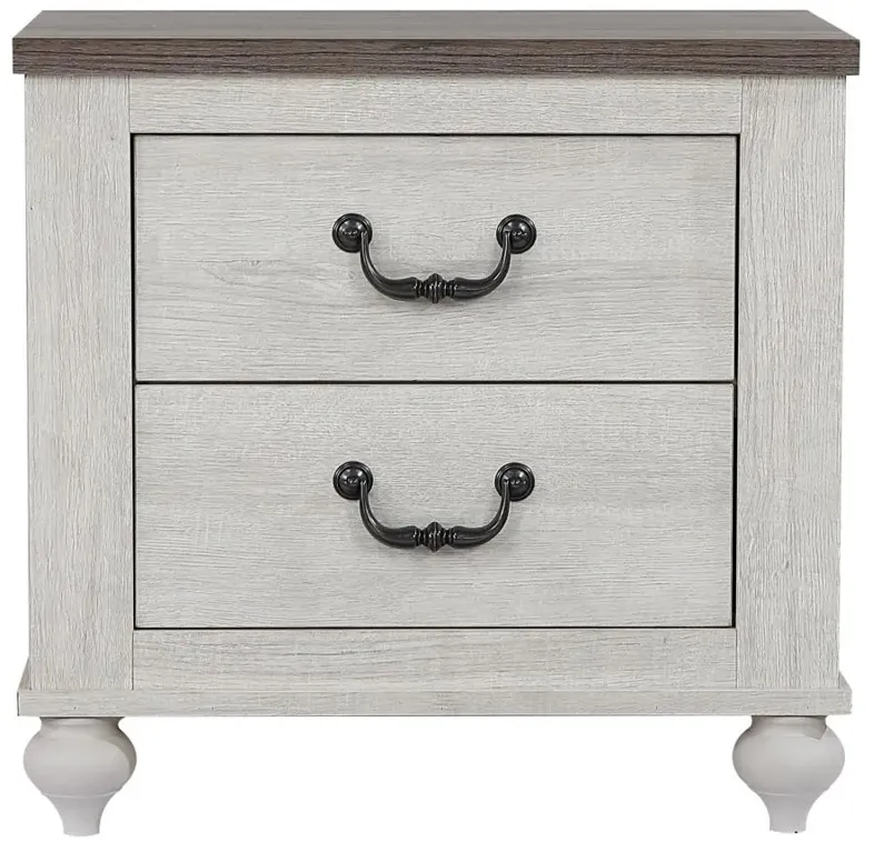 Stillwood 2-drawer Nightstand Vintage Linen