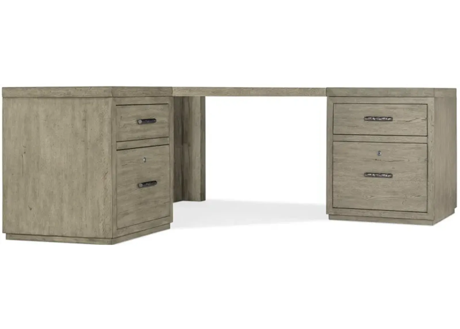 Linville Falls Corner Desk with Two Files