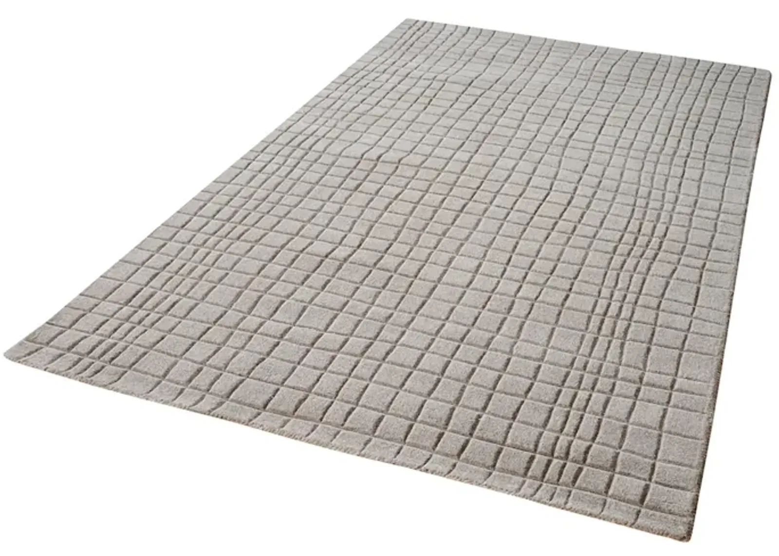 Blockhill Handwoven Wool Rug in Chelsea Grey