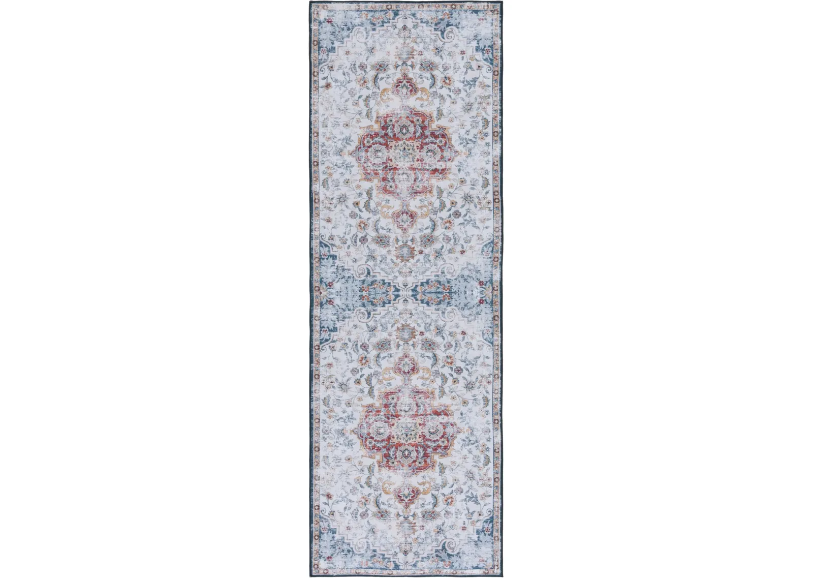 TUCSON 117 M/W S/R GREY  2'-6' x 12' Runner Rug