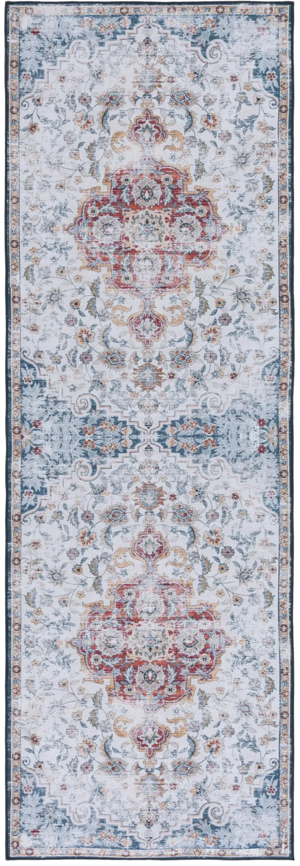 TUCSON 117 M/W S/R GREY  2'-6' x 12' Runner Rug