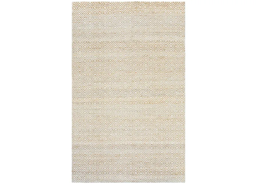 Ellington Natural  pattern  Jute / Wool  5' x 8' Rectangle Rug