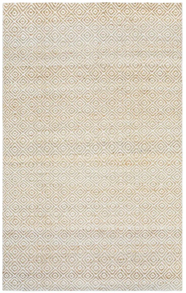 Ellington Natural  pattern  Jute / Wool  5' x 8' Rectangle Rug