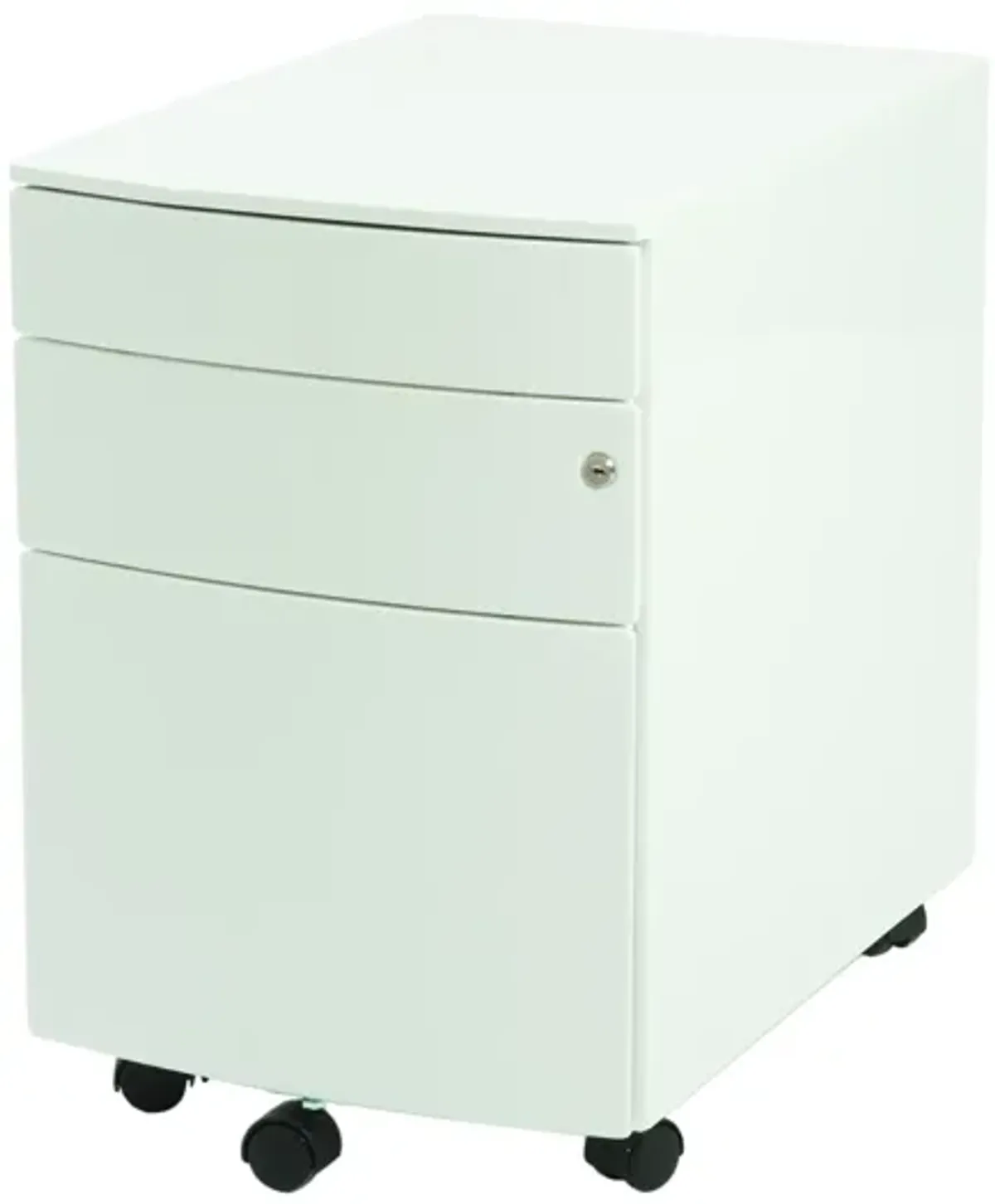 Floyd 3 Drawer File Cabinet in White