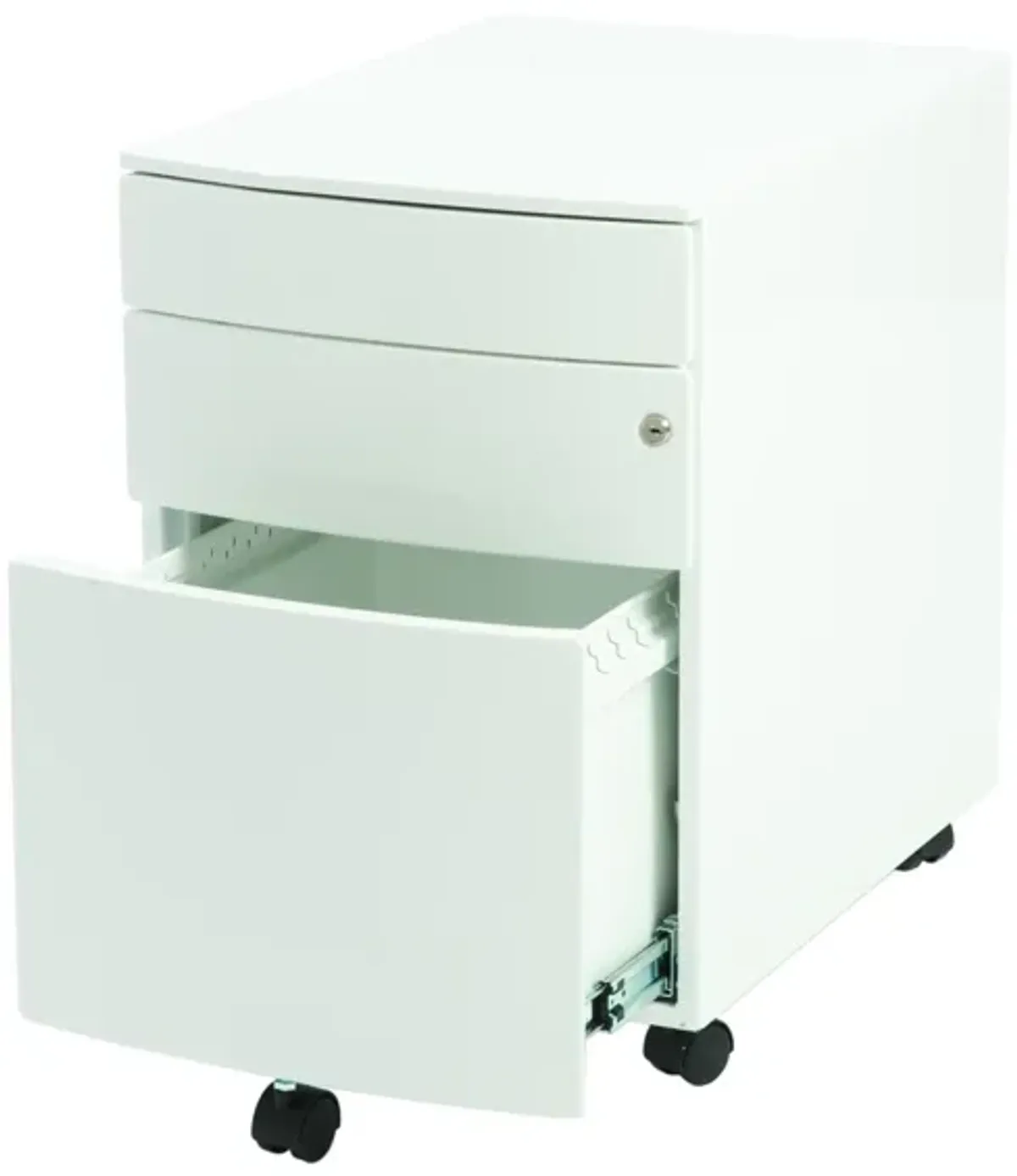 Floyd 3 Drawer File Cabinet in White