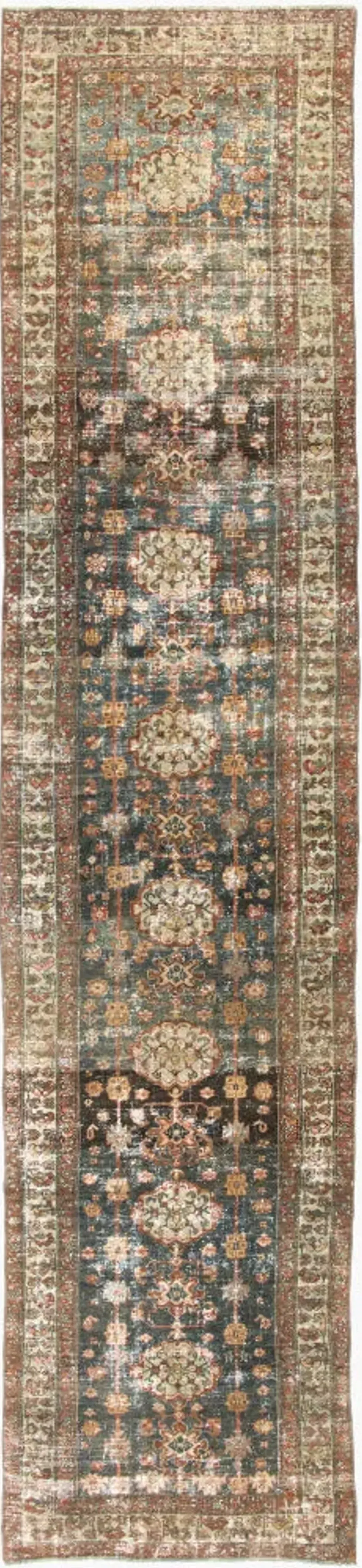 Antique One of a Kind AOOAK-1922 3'5" x 15'2" Handmade Rug