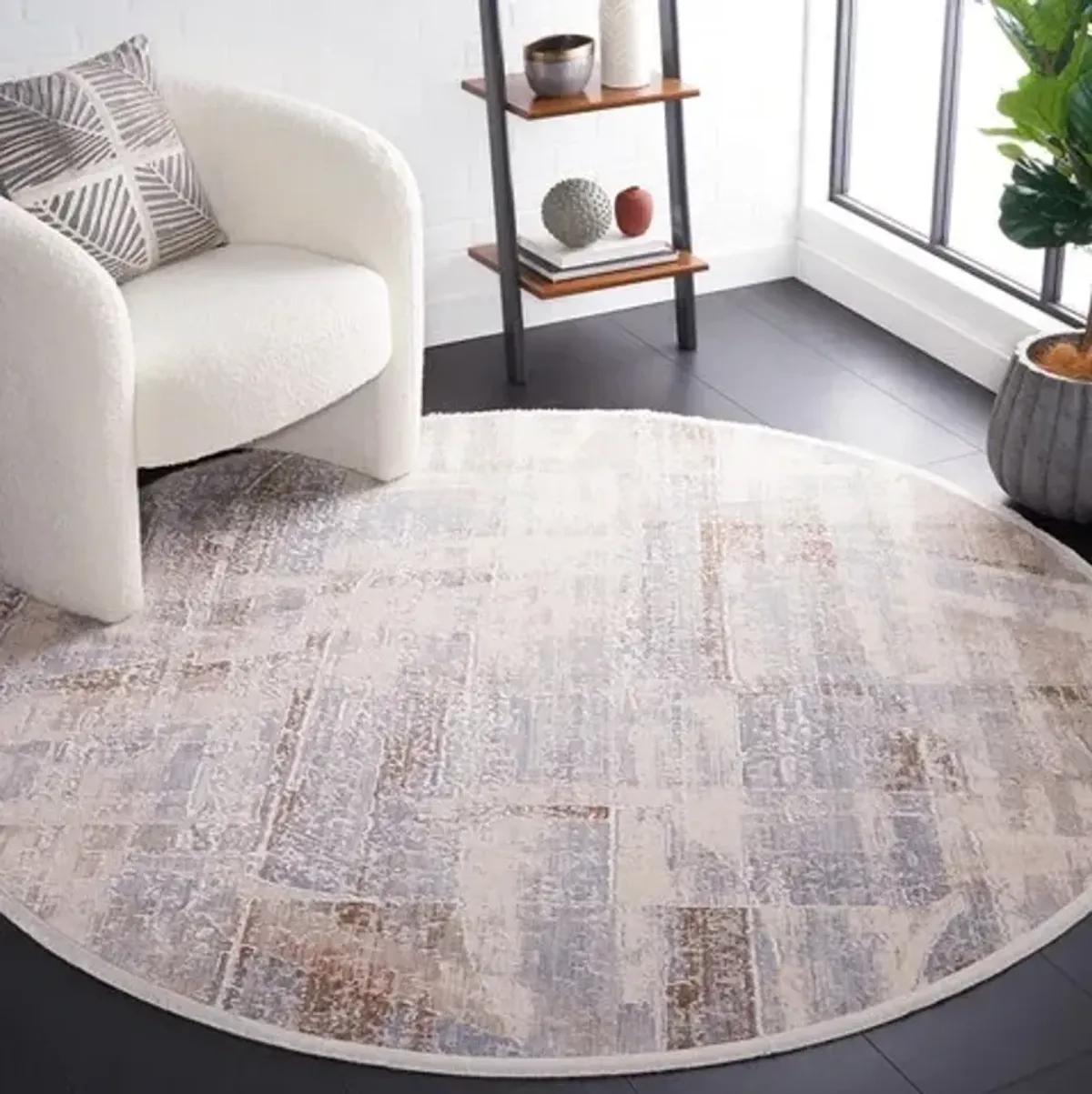 MARMARA 306 Multi 6'-7' X 6'-7' Round Round Rug