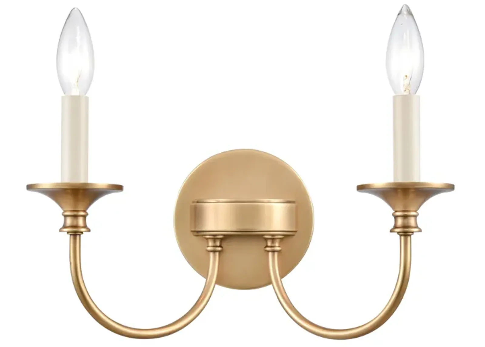 Cecil 14'' Wide 2-Light Vanity Light - Natural Brass