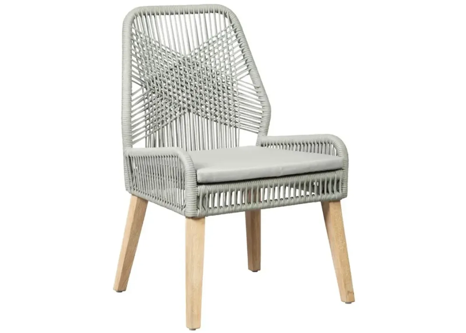 Adley Woven Back Side Chairs Grey (Set of 2)