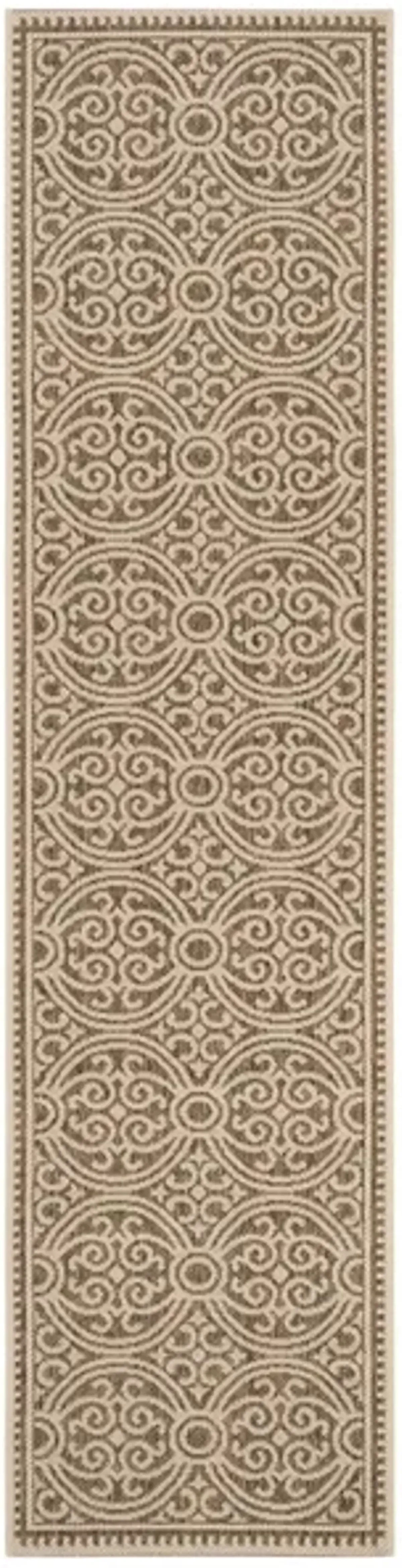 BEACH HOUSE Collection BHS134C-28 Cream / Beige 2'-2" X 8'