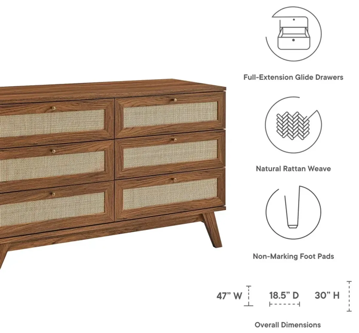 Soma 6-Drawer Dresser