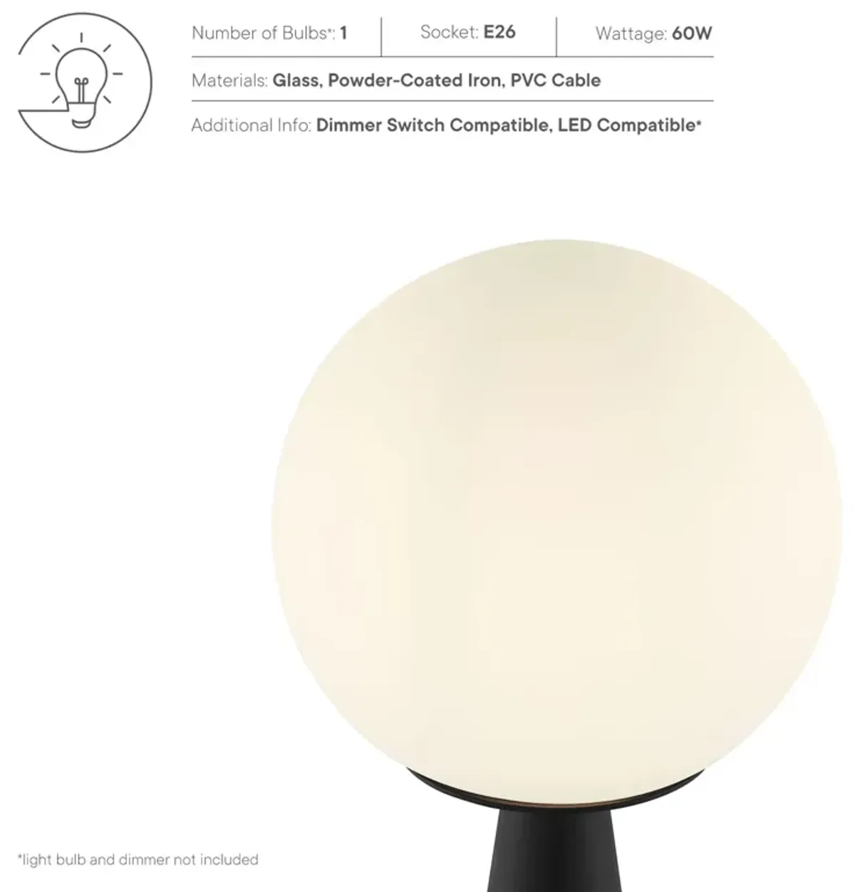 Apex Globe Table Lamp