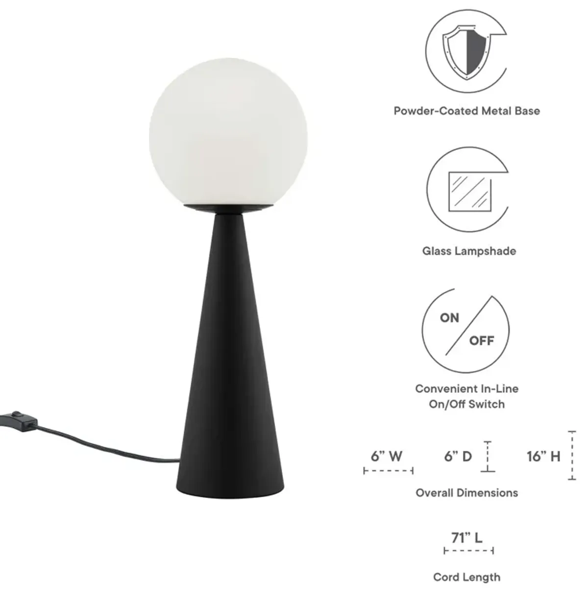 Apex Globe Table Lamp