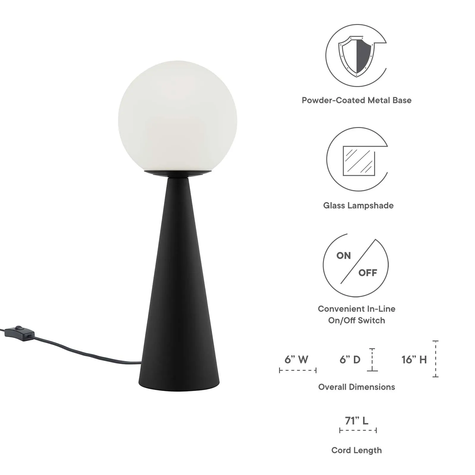 Apex Globe Table Lamp