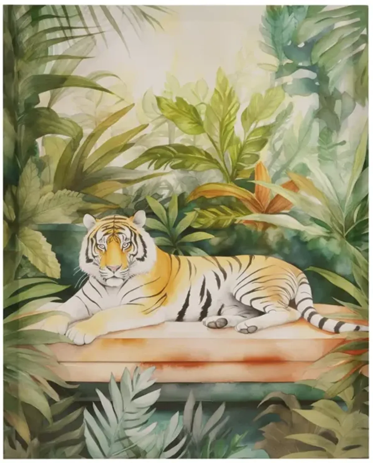 Jungle Tiger Canvas Wall Art