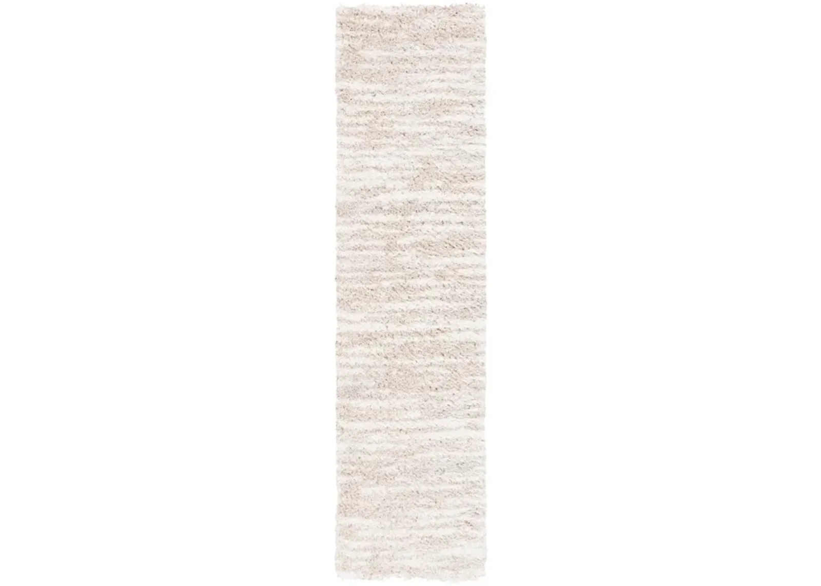 LINDSAY SHAG 554 Beige  2'-2' X 8' Runner Rug