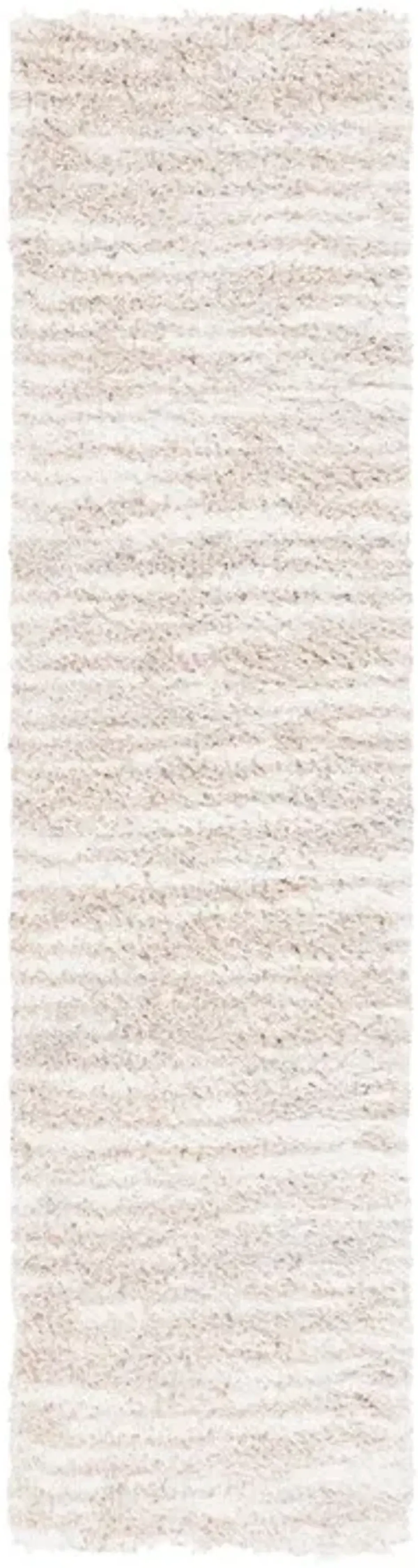 LINDSAY SHAG 554 Beige  2'-2' X 8' Runner Rug