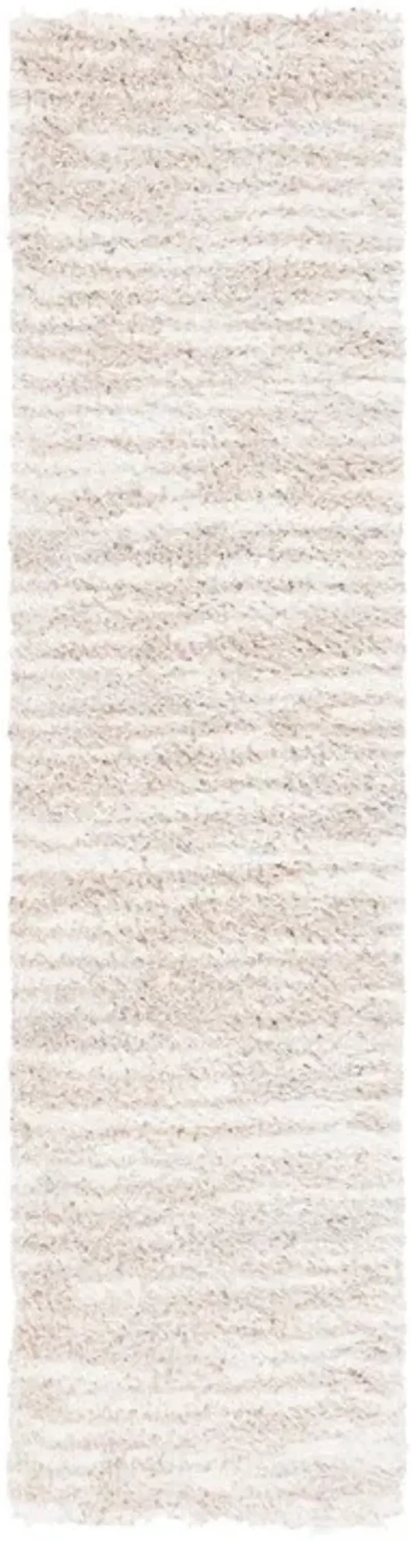 LINDSAY SHAG 554 Beige  2'-2' X 8' Runner Rug