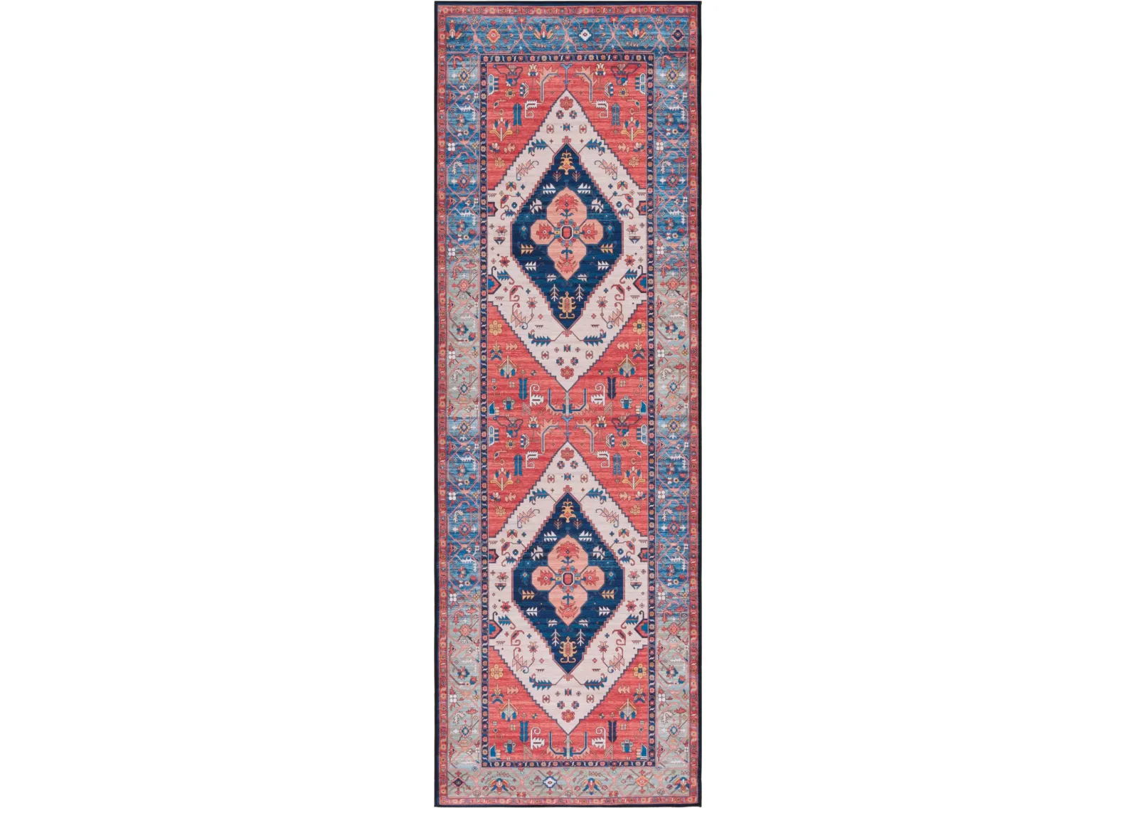 TUCSON 133 M/W S/R RUST  2'-6' x 6' Runner Rug