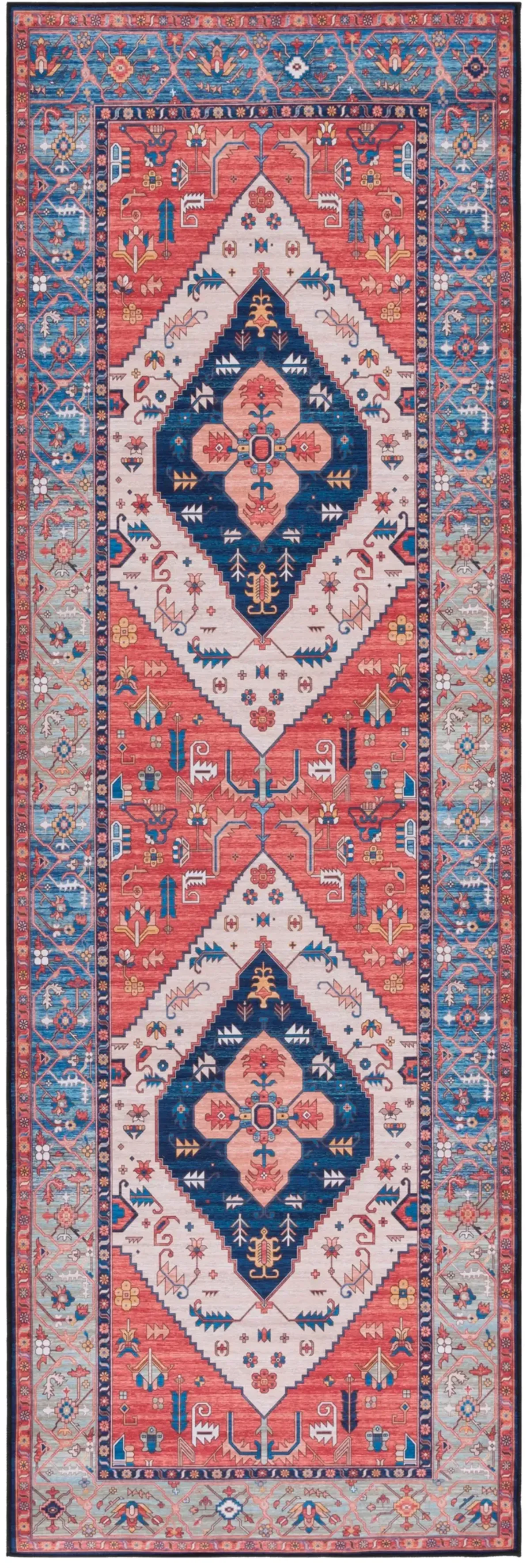 TUCSON 133 M/W S/R RUST  2'-6' x 6' Runner Rug