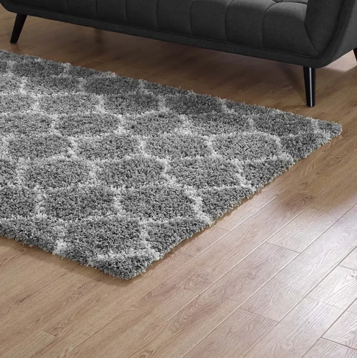 Solvea Moroccan Trellis 8x10 Shag Area Rug