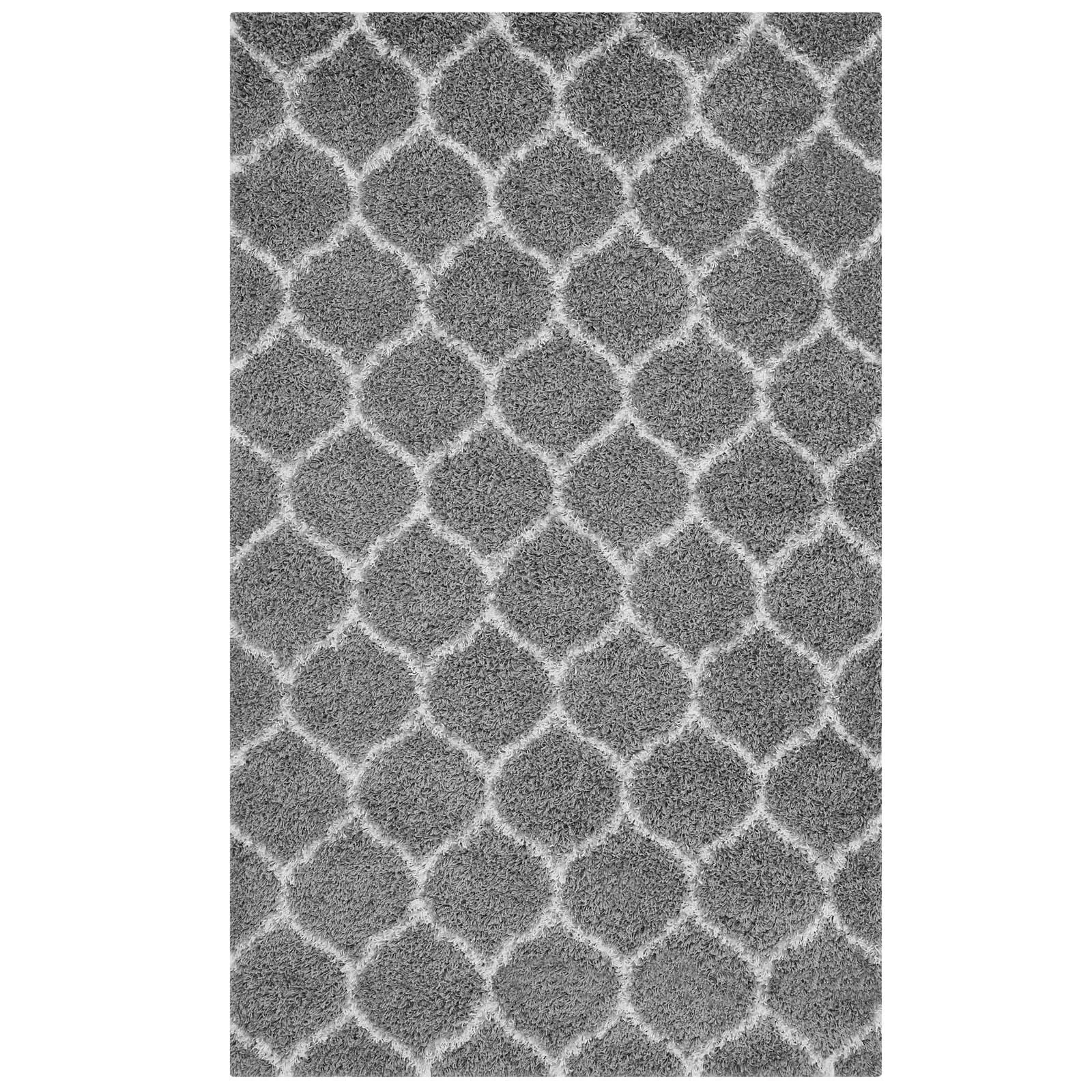 Solvea Moroccan Trellis 8x10 Shag Area Rug