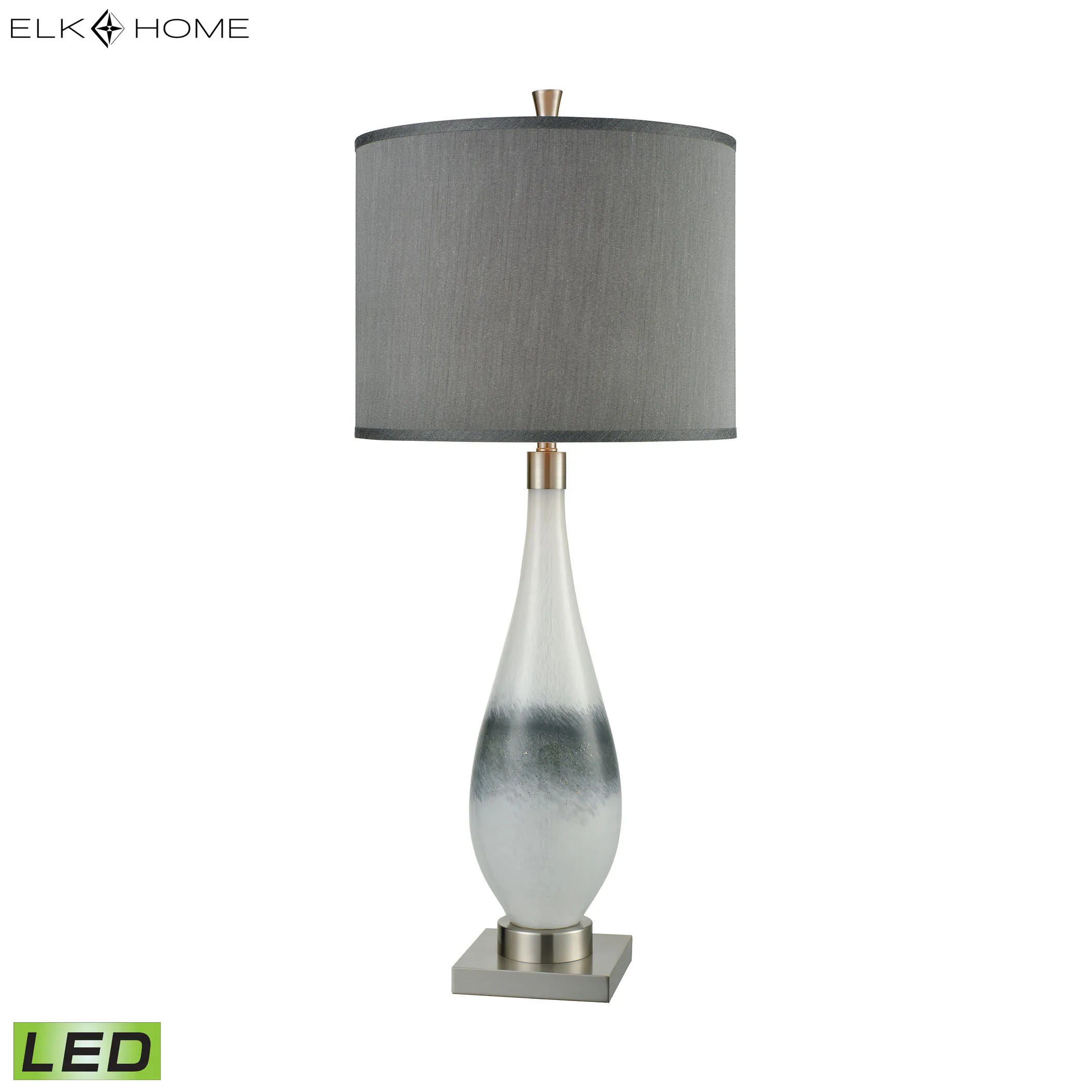 Vapor 38'' High 1-Light Table Lamp - Brushed Nickel - Includes LED Bulb