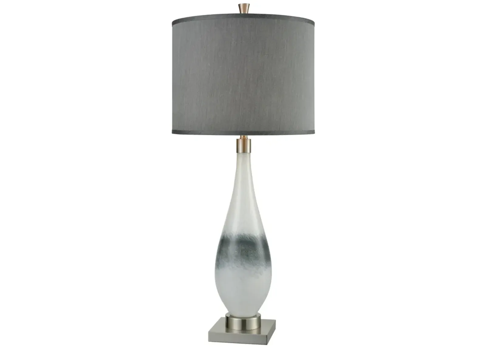 Vapor 38'' High 1-Light Table Lamp - Brushed Nickel - Includes LED Bulb