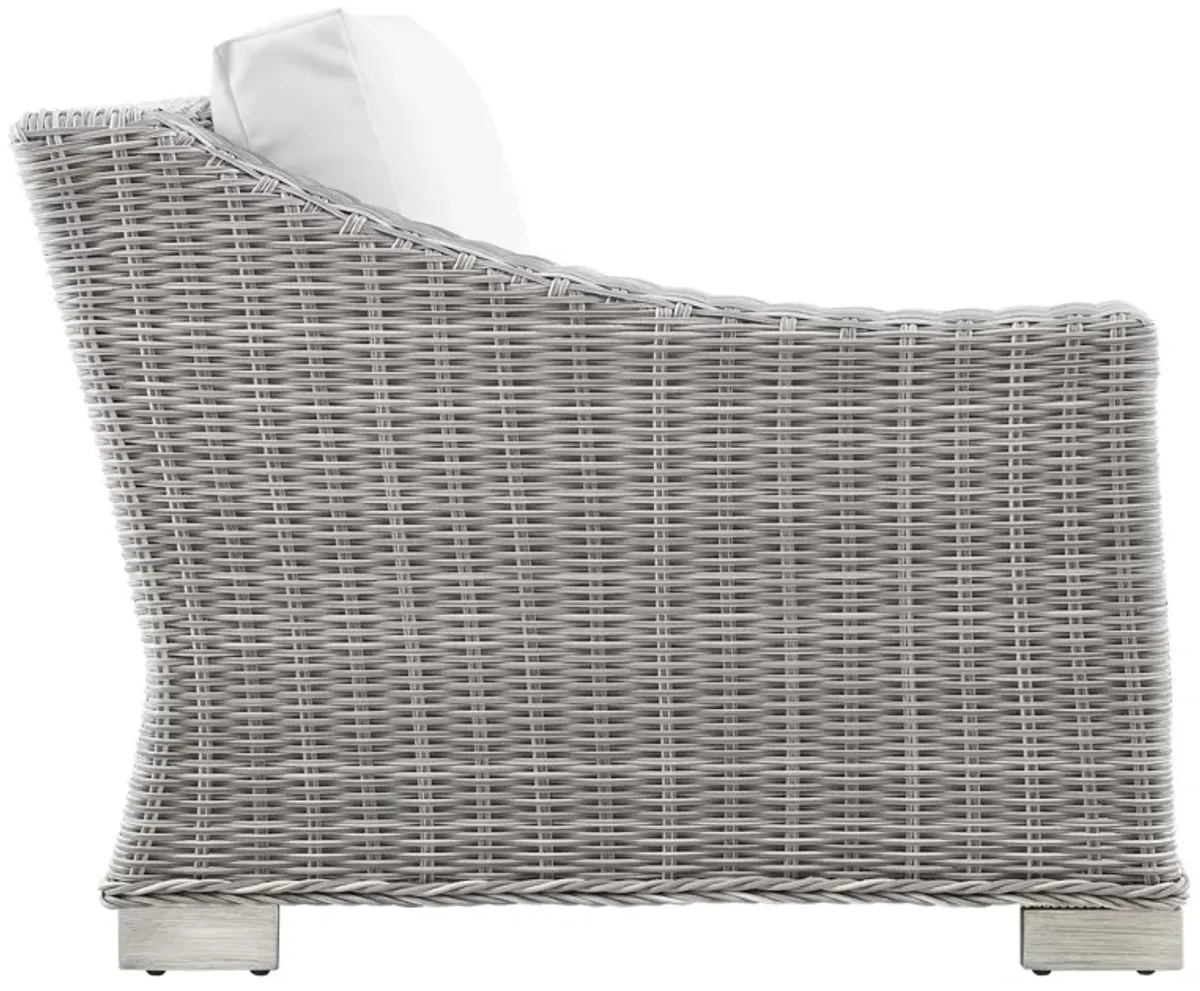 Conway Outdoor Patio Wicker Rattan Left-Arm Chair