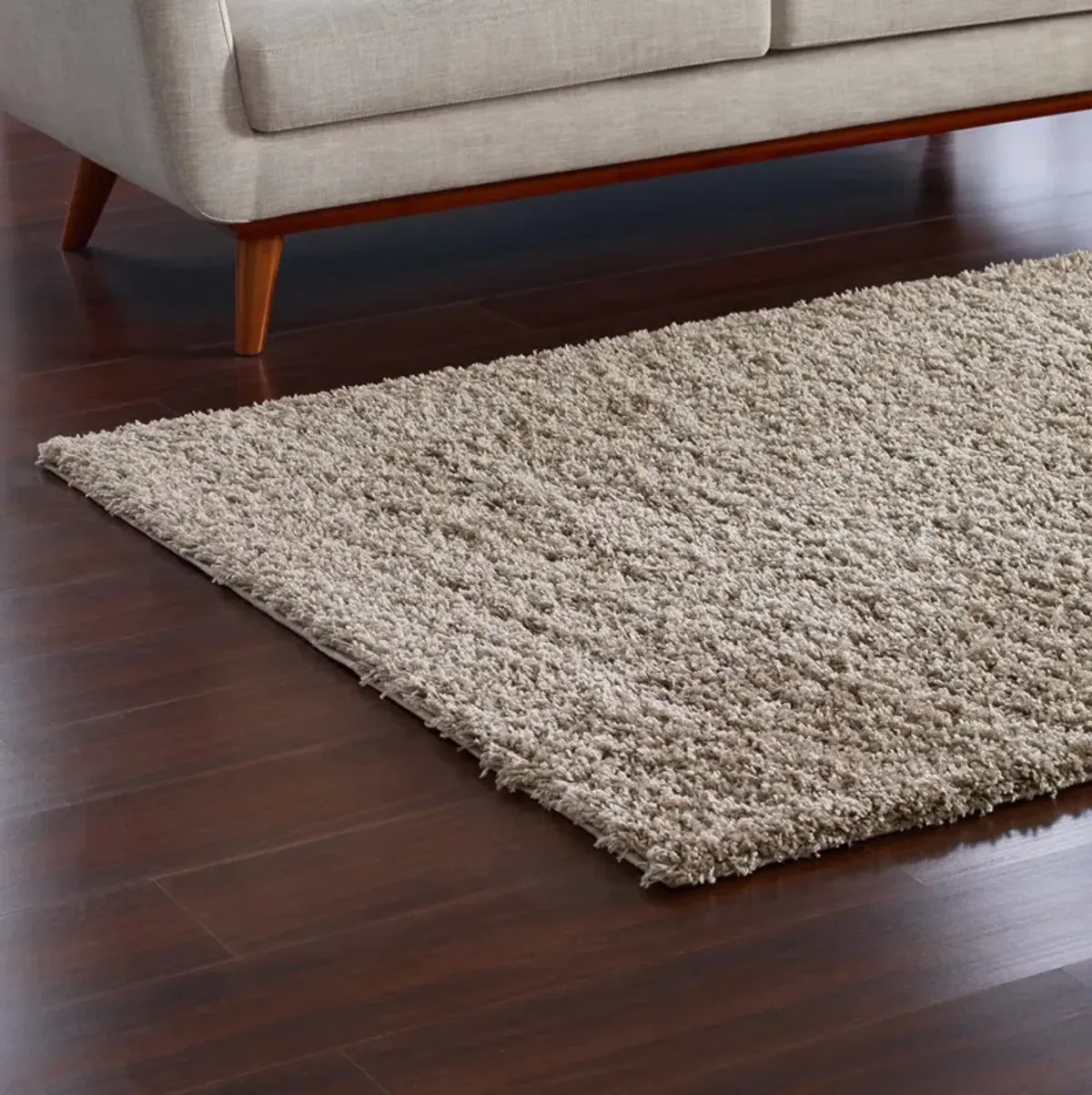 Enyssa Solid 5x8 Shag Area Rug