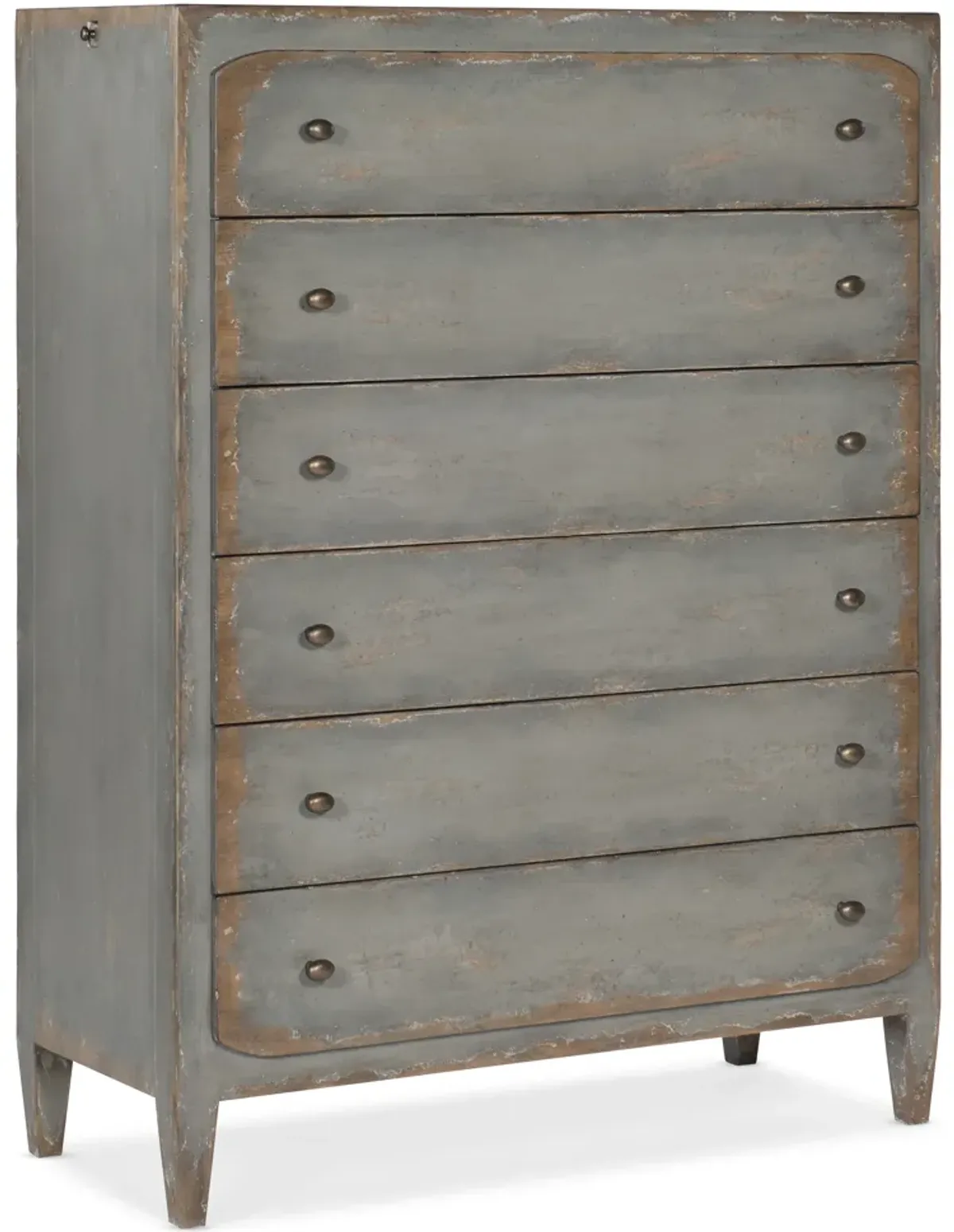 Ciao Bella Six-Drawer Chest- Speckled Gray