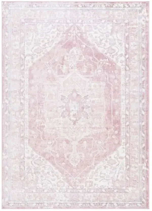 LAYLA 104  Pink 3' X 5' Small Rectangle Rug
