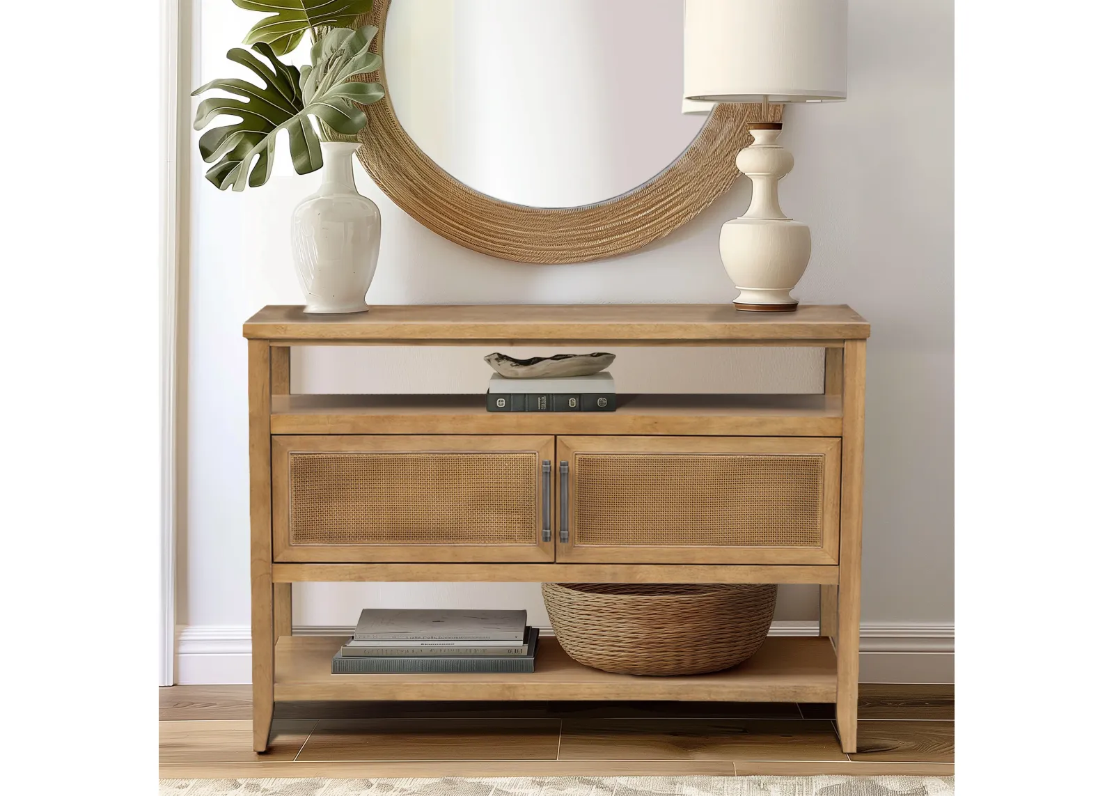 2 Door Storage Console Table