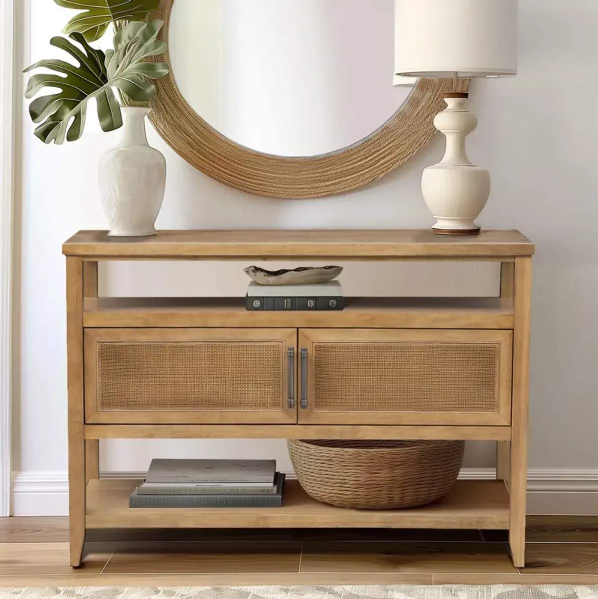 2 Door Storage Console Table