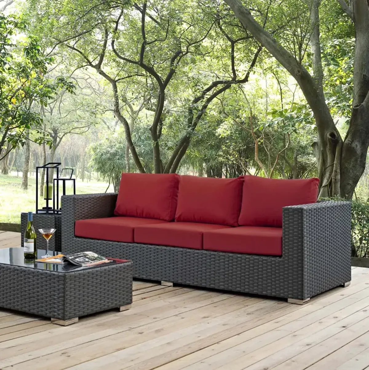 Sojourn Outdoor Patio Sunbrella® Sofa