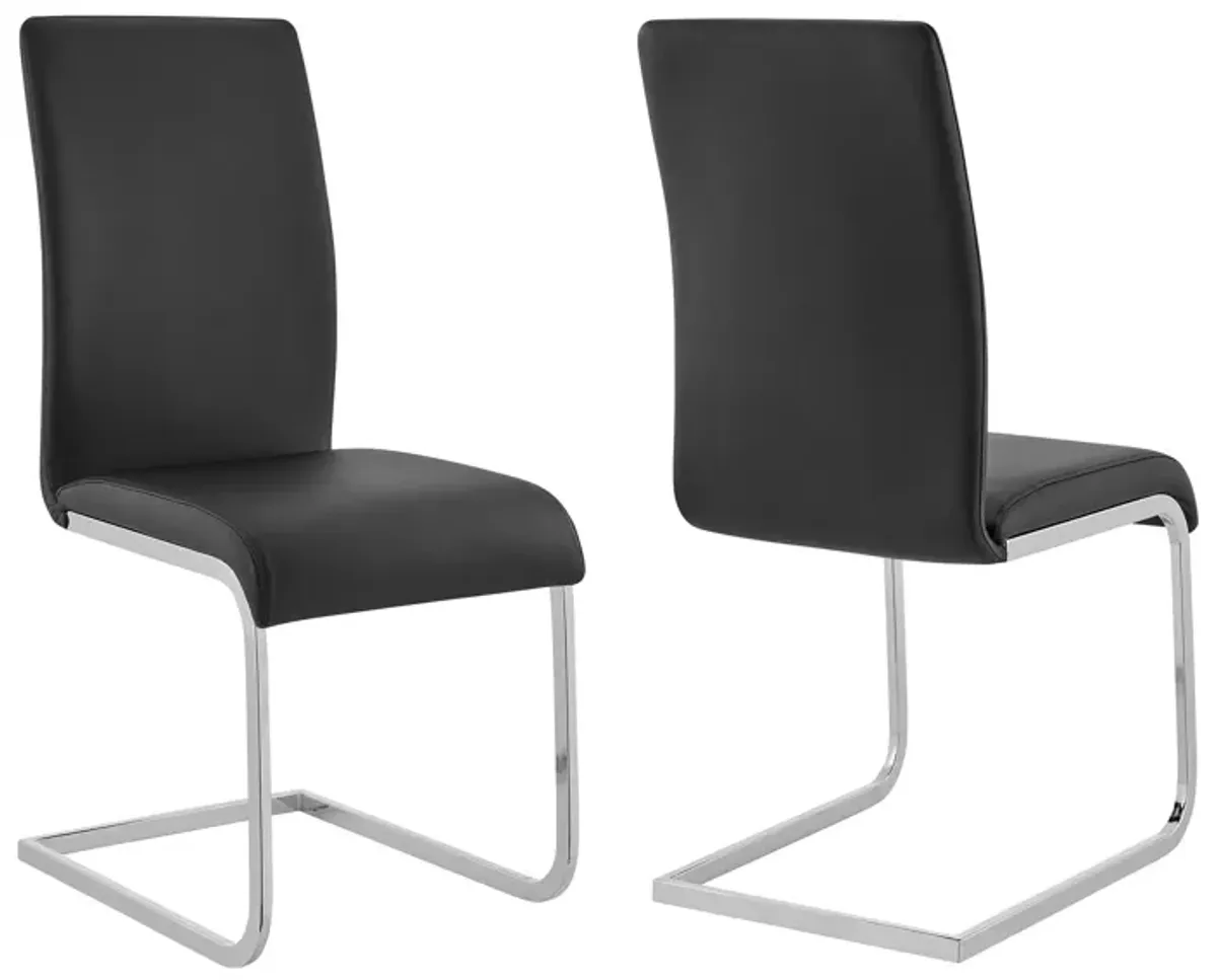 Amanda Black Side Chair - Set of 2