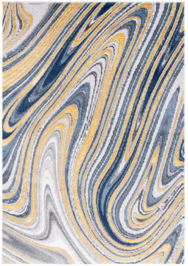 AMELIA 715 BLUE  9' x 12' Large Rectangle Rug