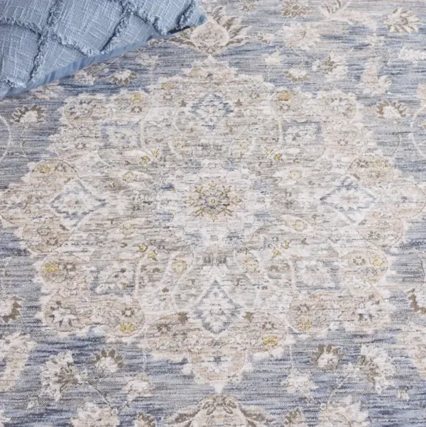 MASON 114 BLUE  2' x 8' Runner Rug