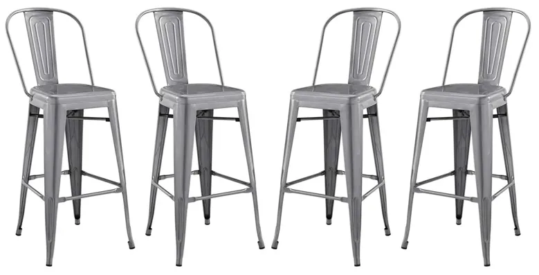 Promenade Bar Side Stool Set of 4