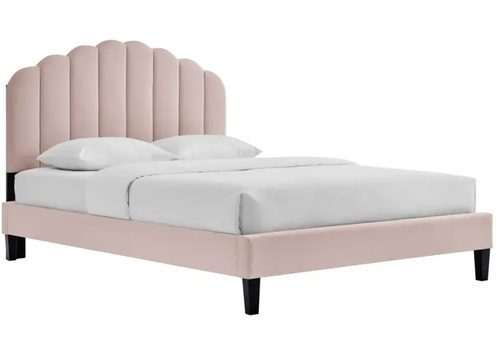 Daisy Performance Velvet Twin Platform Bed