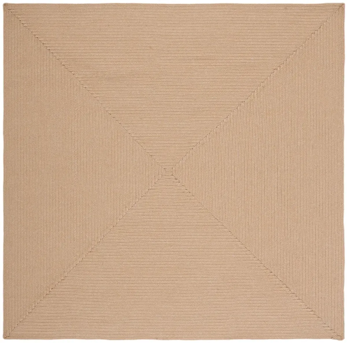 BRAIDED Hand Woven 4' x 4' Square area rug